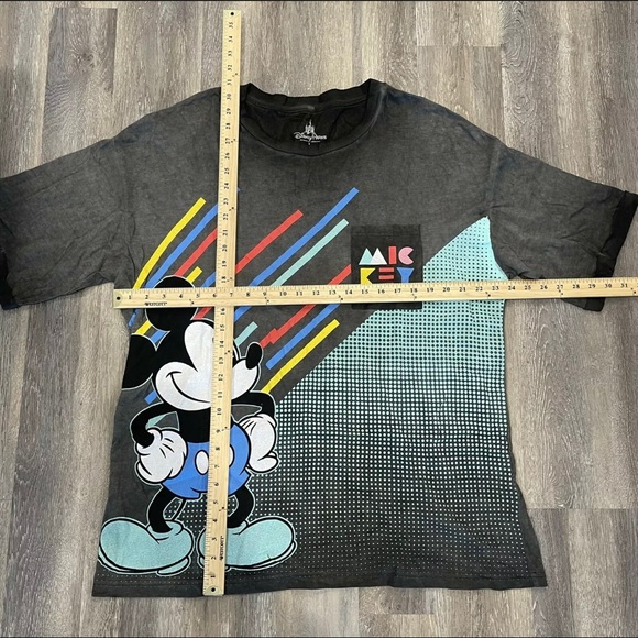 Disney Retro Mickey Mouse Mens T Shirt Large Grey - Picture 9 of 10